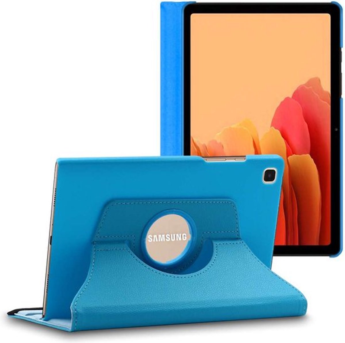 ebestStar - Hoes geschikt voor Samsung Galaxy Tab A7 10.4 T505 (2022, 2020), Roterende Etui, Case, 360° Draaibaar hoesje, Blauw