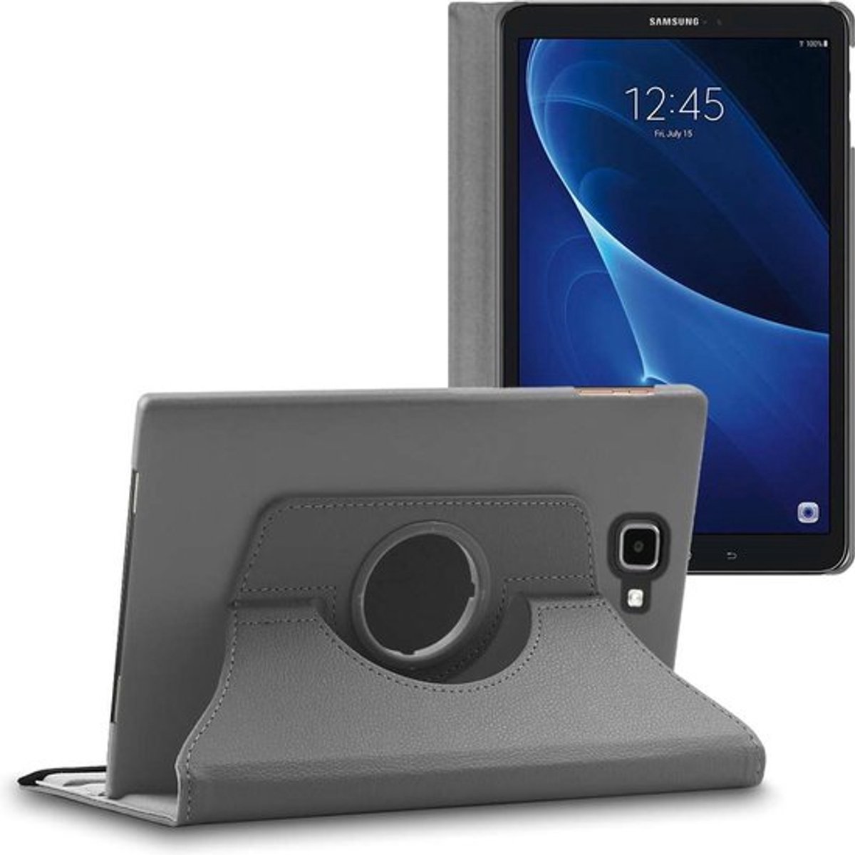 ebestStar - Hoes geschikt voor Samsung Galaxy Tab A6 A 10.1 (2018, 2016) T580 T585, Roterende Etui, Case, 360° Draaibaar hoesje, Grijs