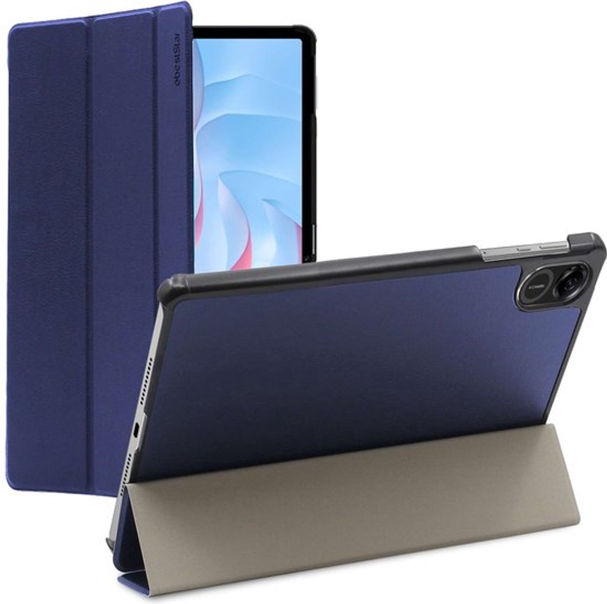 ebestStar - Hoes geschikt voor Honor Pad X9, Slanke Design PU Lederen Etui, Automatische Slaap/Wake, SmartCase hoesje, Donkerblauw