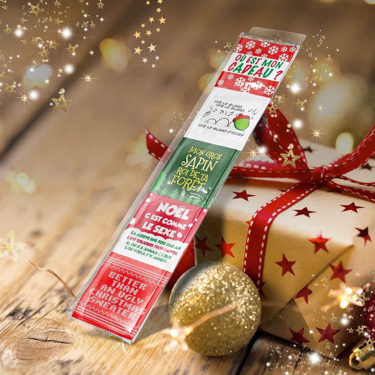 SnelShoppen - Grappige Kerstcondooms Set - 5 Stuks - Origineel Cadeau voor Kerst, Secret Santa, Verjaardagen - Veiligheid met Humor - Speelse Cadeaus