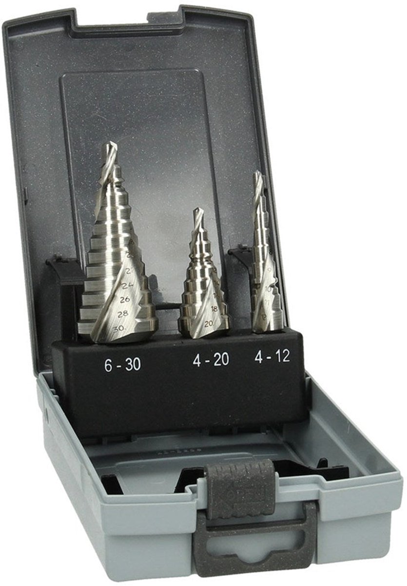 HiKOKI TRAPBOOR SET HSS 3-DLG D.4-12 / 4-20 / 6-30MM 780109