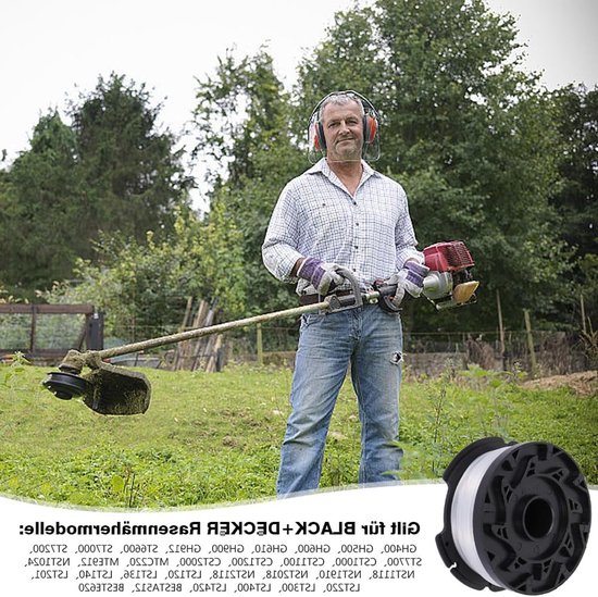 Vervangbare Draadspoelen voor Grastrimmers - Set van 5, Compatibel met Diverse Merken, 9 m Lengte, Ideaal voor Tuinonderhoud en Grastrimmen — afbeelding 2