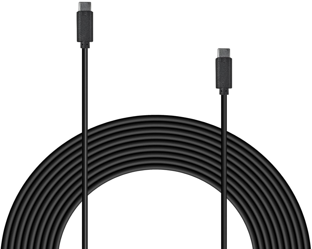 SnelShoppen - 10M USB-C Verlengkabel voor Dashcam, 33FT Achteruitrijcamera Kabel voor Trucks, SUV's, Motorhomes, Flexibele Routing, USB-C naar USB-C