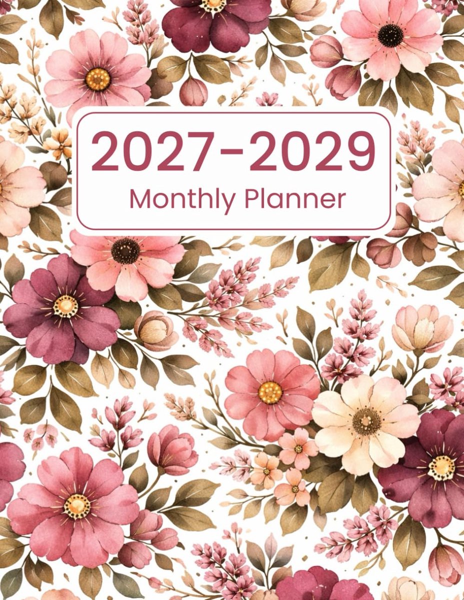 SnelShoppen - 2027-2029 Maand Planner - 3 Jaar Agenda - Perfect voor Organiseren - Kalenders voor Werk, School en Thuis - Compact Formaat, Veel Ruimte