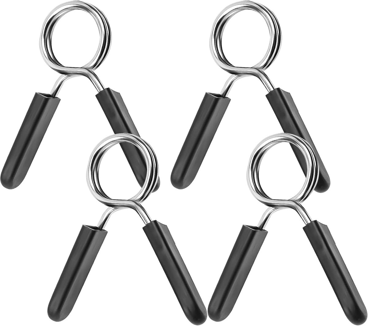 SnelShoppen - Barbell Bar Spring Clips Set - 4 Lever Clamps voor Stang, Dumbbell Bars, Spring Clamps voor Gym, Powerlifting, Crossfit, Gewichtheffen -