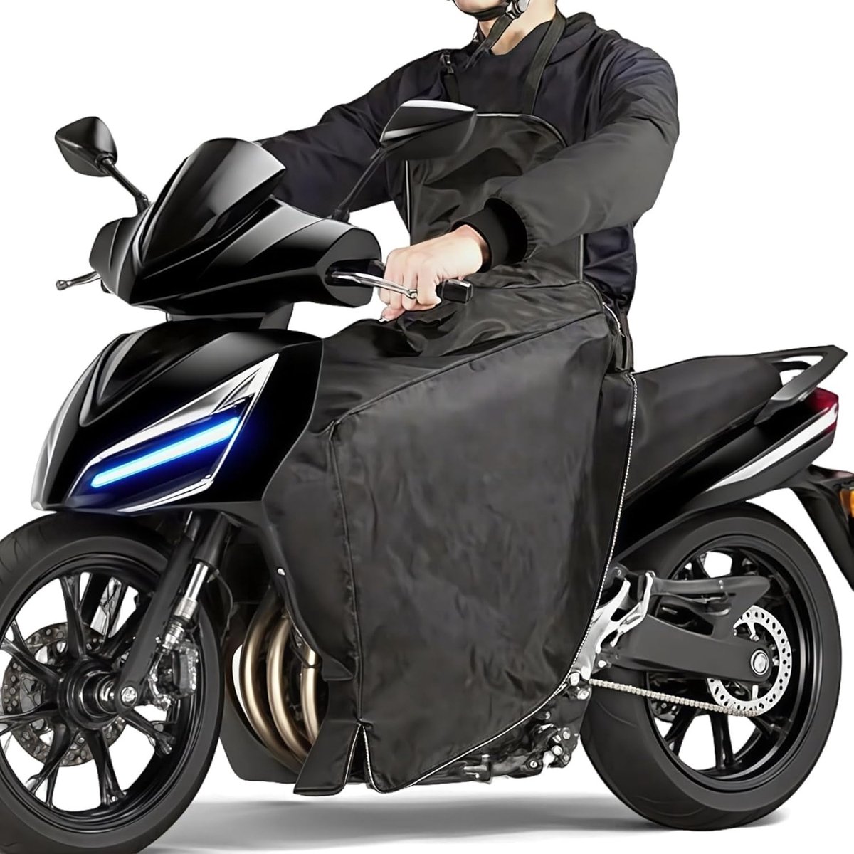 SnelShoppen - Legbescherming voor Motor en Scooter - Winddichte Regenschürze - Universele Scooter Schürze - Warm en Waterdicht - 420D Oxford - Winter