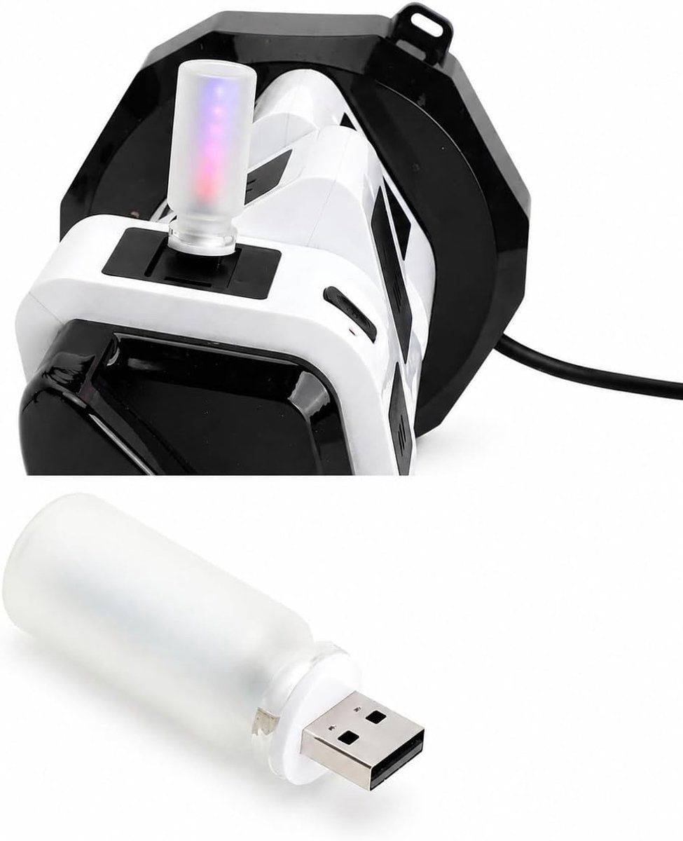 SnelShoppen - Retro LED Auto Interieurverlichting met Touch Bediening, Mini USB Lamp, 13 Modi en 7 Kleuren voor Sfeervolle Decoratie, Gaming Setup, Ca
