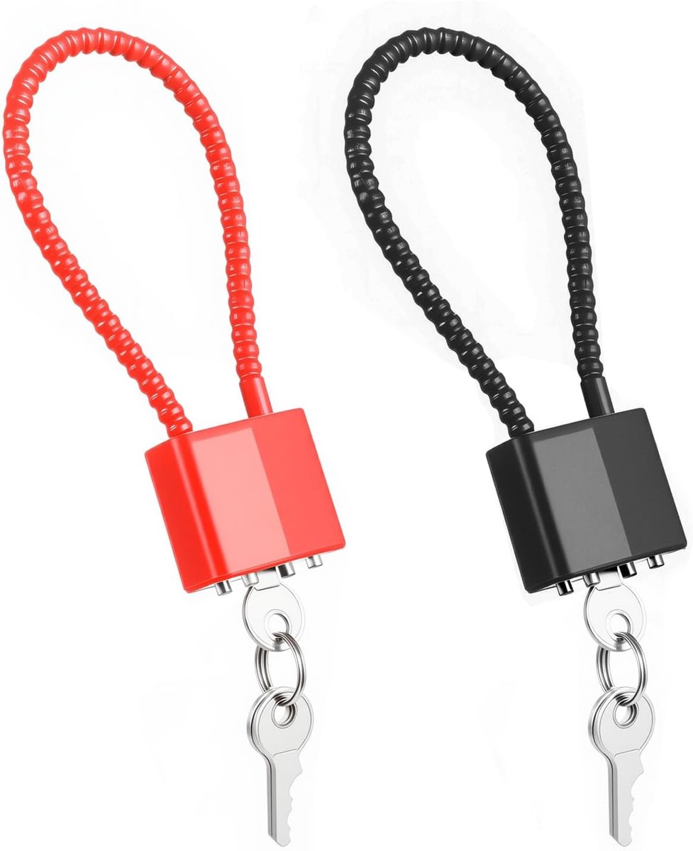 SnelShoppen - Padlock met Sleutel 2 Stuks - Zware Duty Hangsloten met Sleutels - 33mm Lange Shackle - Geschikt voor Koffer, Schuur, Gym Lockers, Tuin,