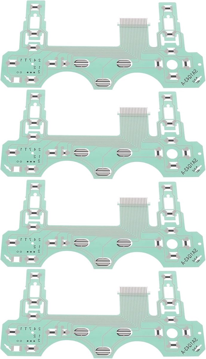 SnelShoppen - 4Pcs Ribbon Cable Conductive Film voor PS2 Controller - 18 Pin Connector - Vervangende Knop en Film - Duurzaam en Eenvoudig te Installer
