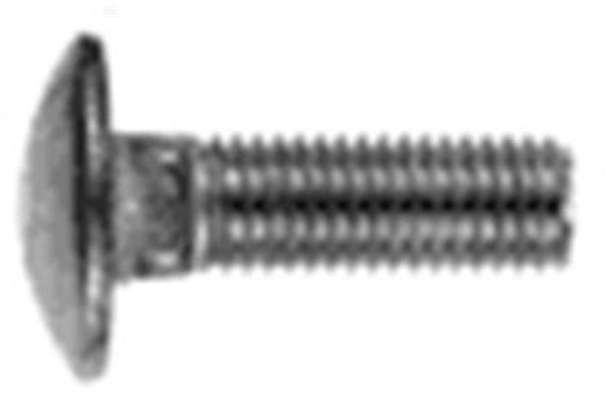 Slotbout M12 x 140 DIN 603 RVS A2 (50 stuks)