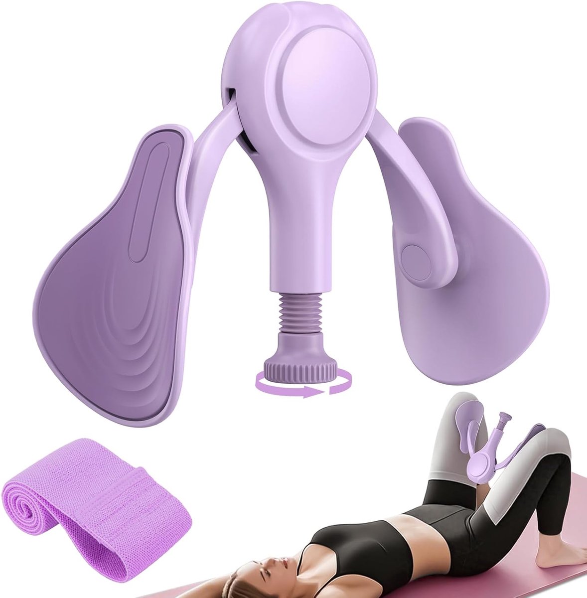 SnelShoppen - Dijbeentrainer en Beenpers voor Thuis, 6,8-31,8 kg Weerstandsband, Bekkenbodem Trainer voor Dames en Heren, Kegel Apparaat voor Postpart