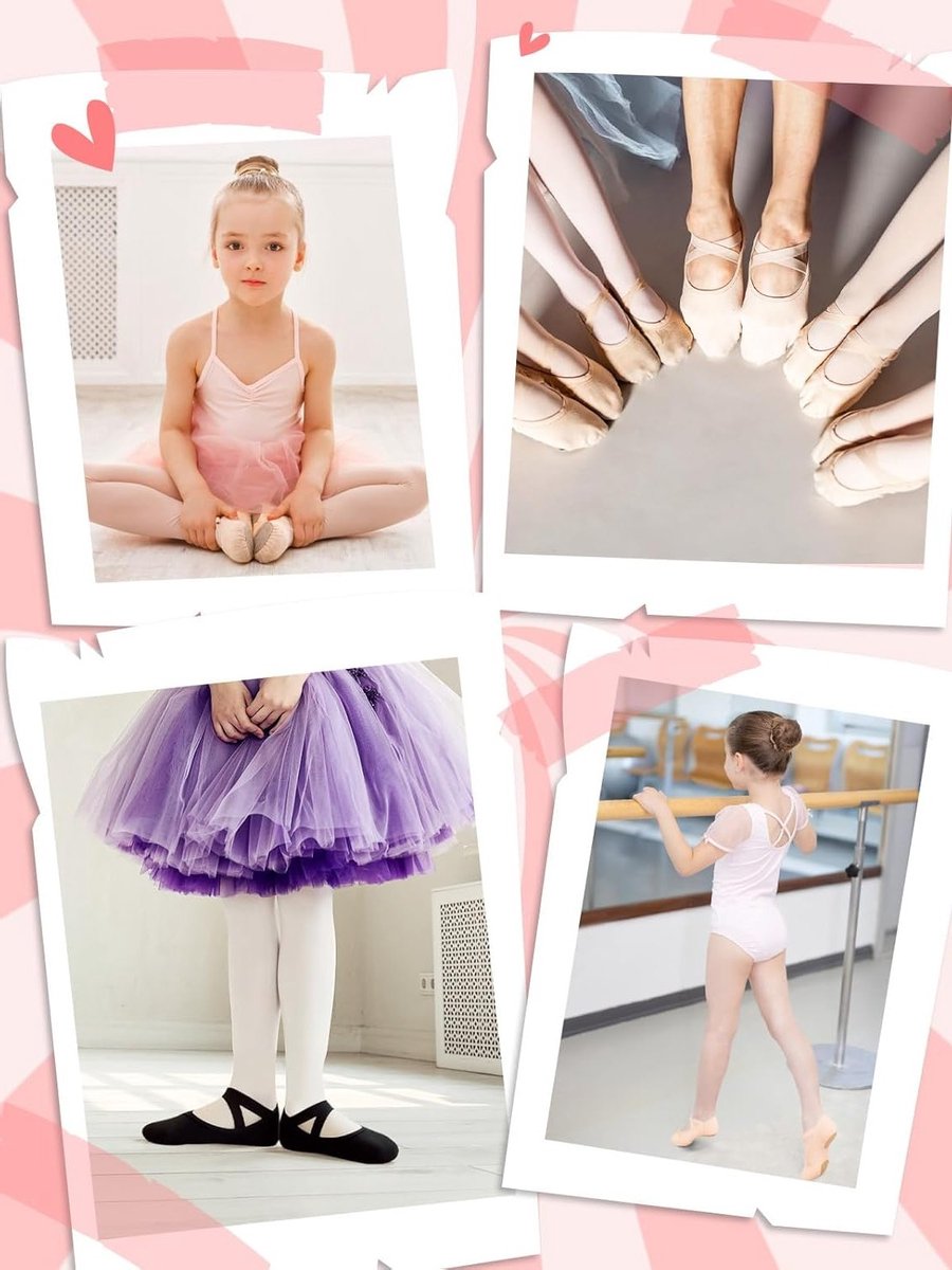 Balletschoenen voor Dames en Meisjes in Zwart - Comfortabele en Flexibele Dansschoenen, Maat 34