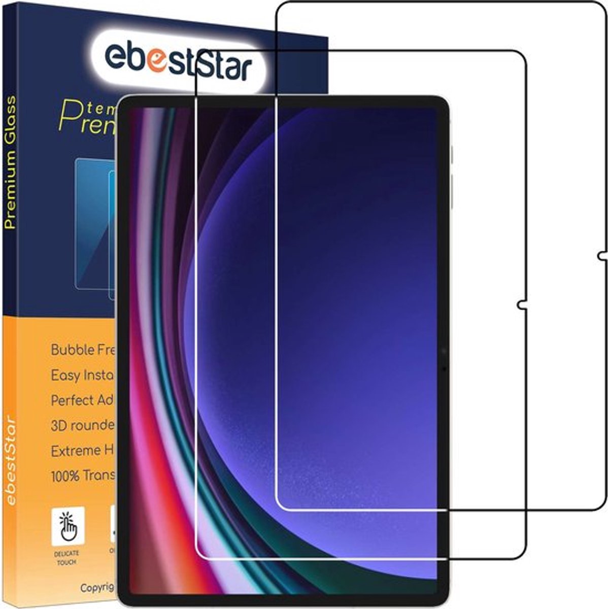 ebestStar - {2 Stuks} Gehard glas geschikt voor Samsung Galaxy Tab S9, 5G, Screen Protector Cover, Schermbeschermer Tempered Glass