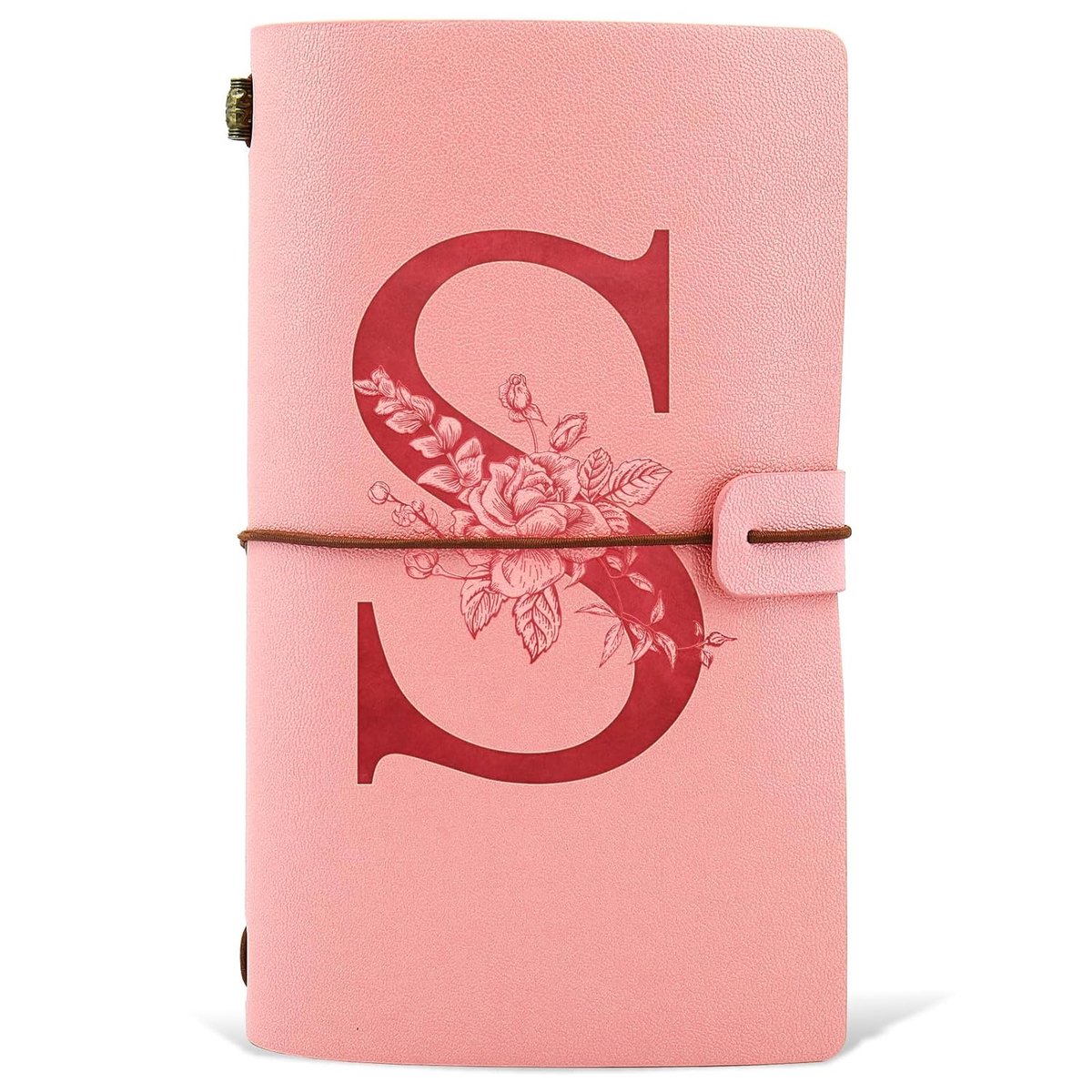 SnelShoppen - PU Lederen Notitieboek Schrijfboekje Herbruikbaar voor Vrouwen Meisjes Roze Notitieboeken Verjaardag Bedankje Cadeau voor Vriendin Schoo