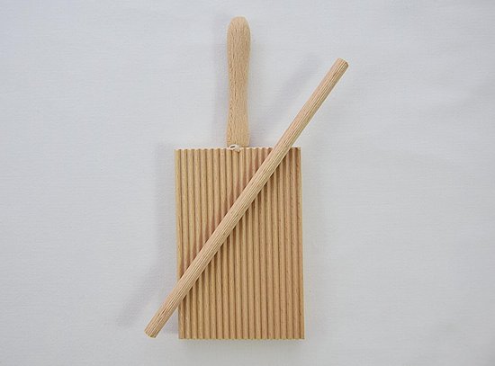 SnelShoppen - Houten Igagnocchi Frame met Garganelli Accessoire - Keuken Gereedschap van Beukenhout - 8x20 cm - Perfect voor Thuis Koken en Feestjes van Snelshoppen — afbeelding 2