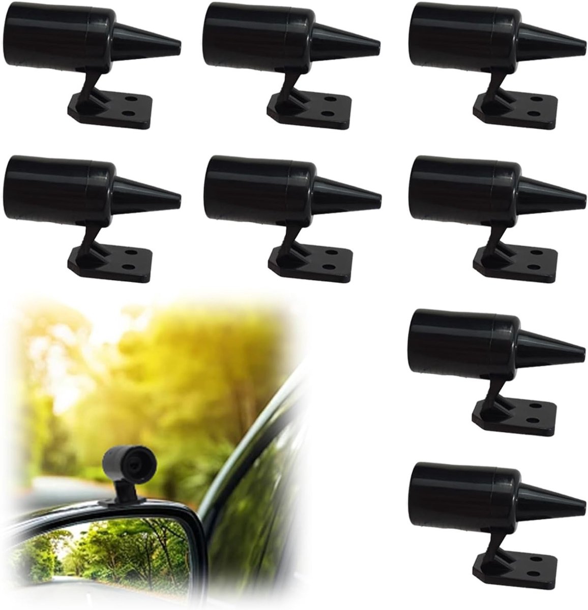 8 Stuks Ultrasone Hertenfluit, Dierenwaarschuwing voor Auto's en Motoren, Voorkom Aanrijdingen met Wild