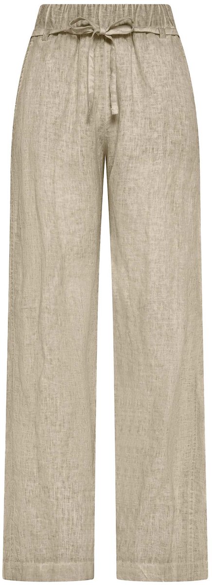 Deha Fade Effect Linen Straight Pants - Fashion Wear - Vrouwen