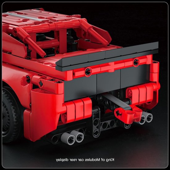 Technische Bouwset Speed Champions Dodge Challenger Sportauto met Trekmechanisme voor Kinderen en Volwassenen - 738 Stukken Bouwblokken voor Racing Fans — afbeelding 2