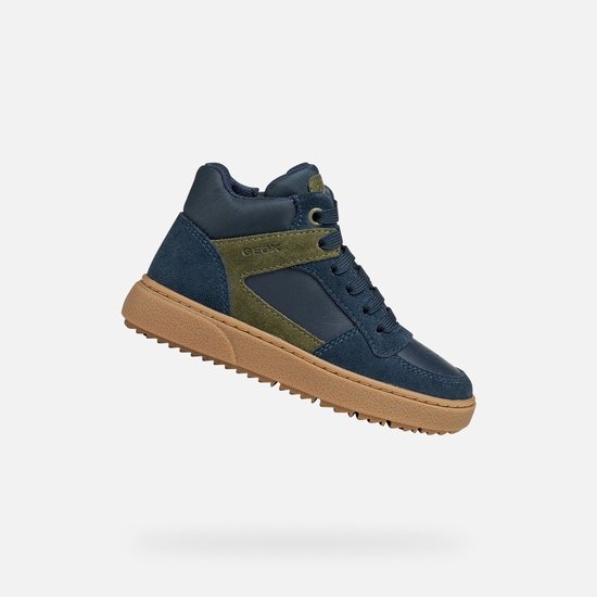 GEOX Theleven midhoge sneakers marineblauw