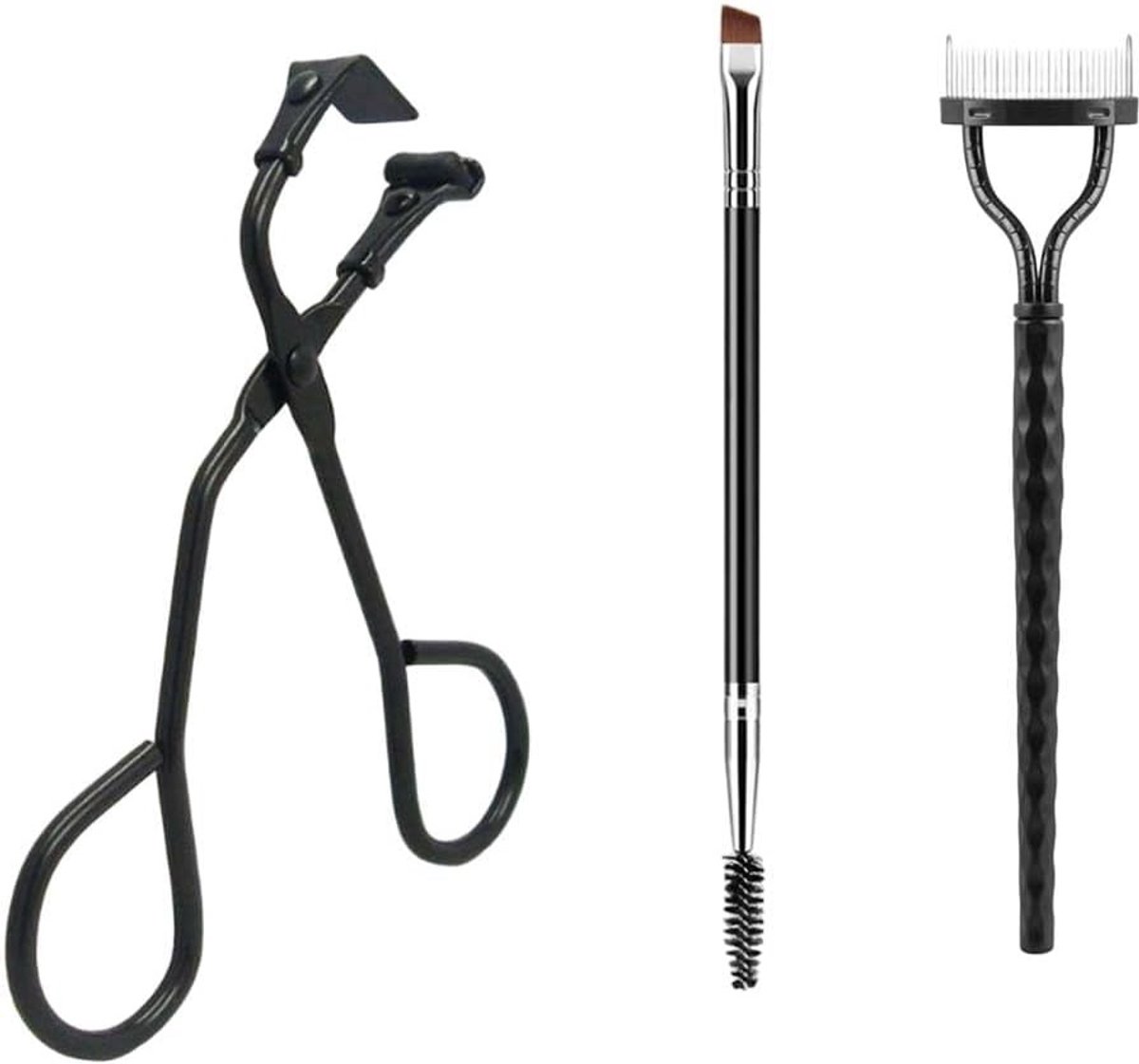 Wimperkruller set 3-in-1 - verwarmde wimperkruller - precisiekruller voor hoeken en onderwimpers - ideaal voor reizen - ShopVlot