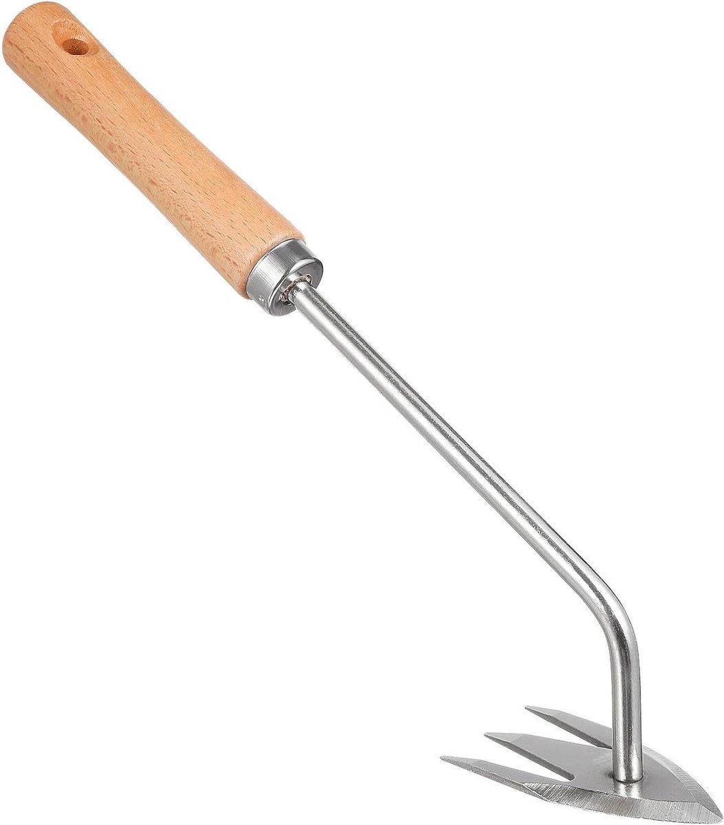 Onkruidverwijderaar Tuin - Handgereedschap Gazon - Tuinonderhoud - Ergonomisch Handvat - 31.5 cm - Zilver