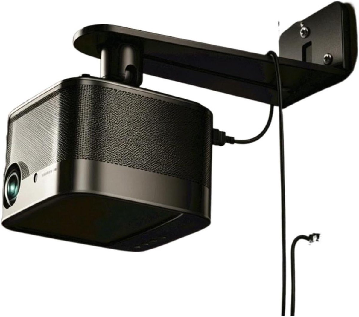 Projector Muurbeugel - Projectorhanger Wandbeugel - Thuisbioscoop Creëren - Ingebouwd Kabelbeheer - 1 x 1 x 1 cm - Wit