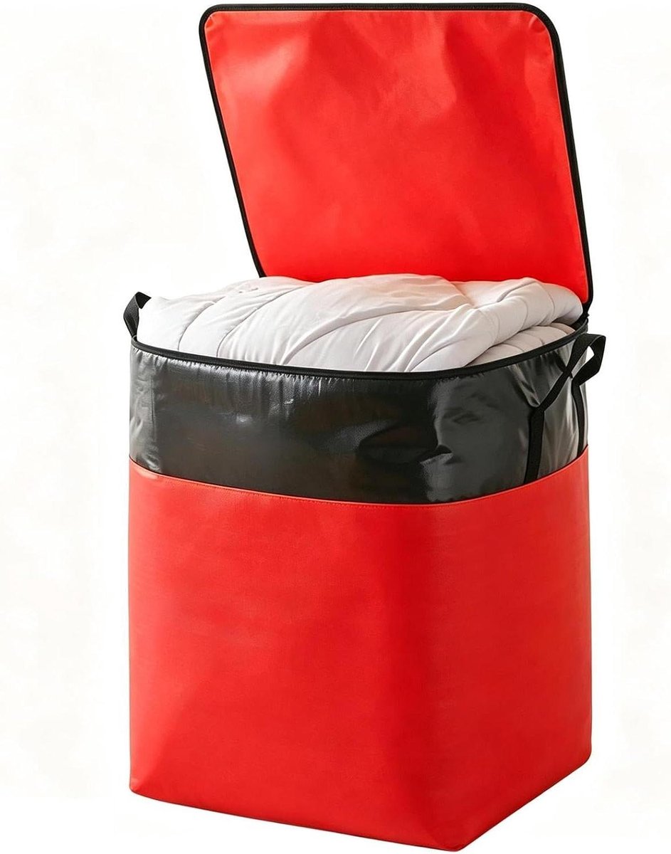 Verhuis Zakken - Opbergtas Kleding - Spullen Opslaan - Puncturebestendig Ontwerp - 140 Liter - Rood