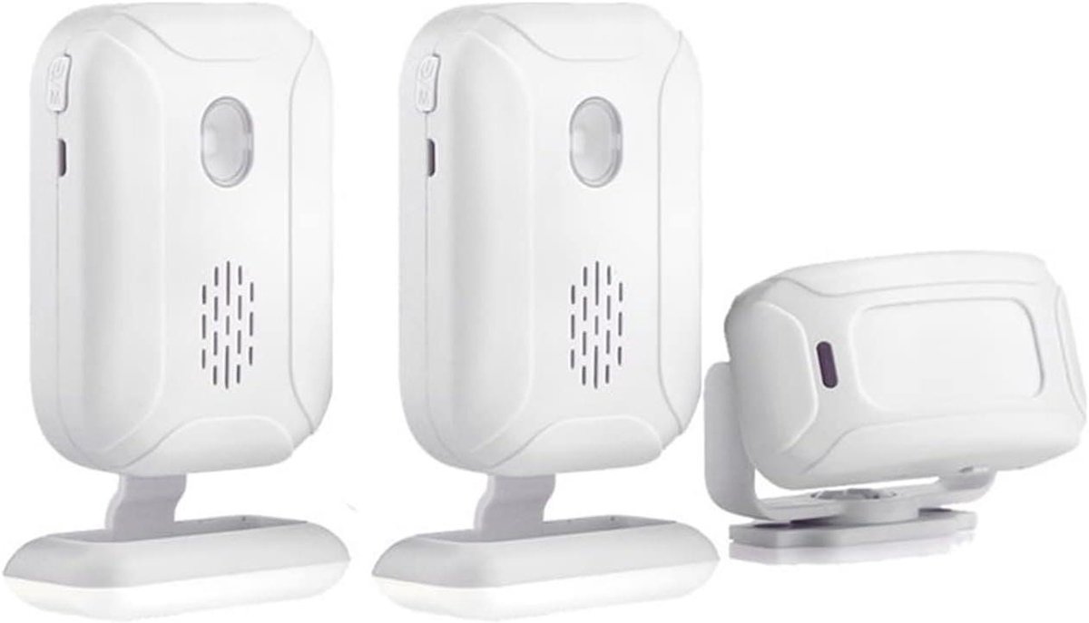 Draadloos Alarmsysteem - Bewegingsmelder Deurbel - Winkel Beveiliging - 5-in-1 Multi-modus - 800 meter bereik - Wit