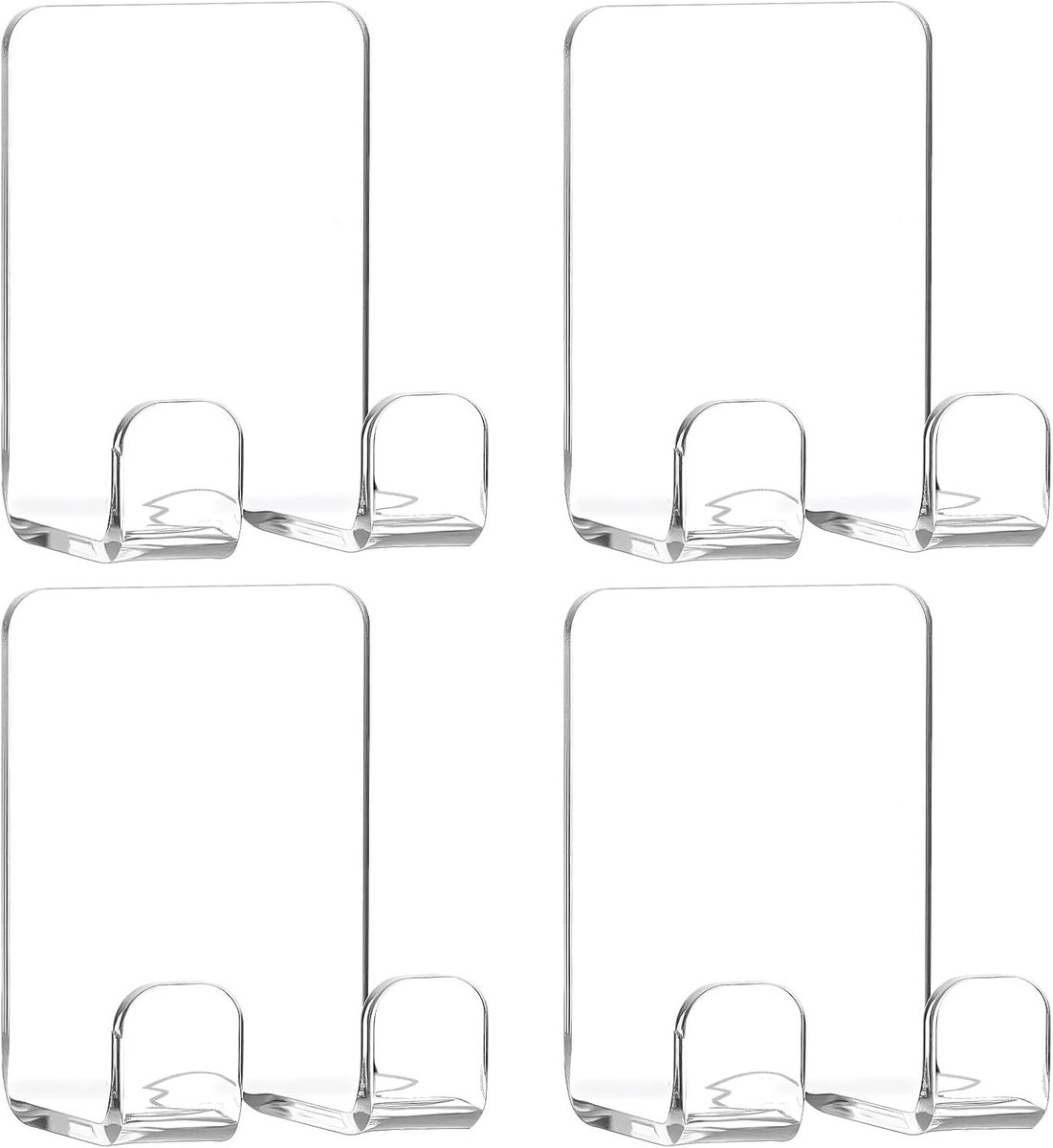 Set van 4 Zelfklevende Scheermes Houder voor Badkamer - Waterdichte Wandhaak voor Handdoeken en Scheeraccessoires