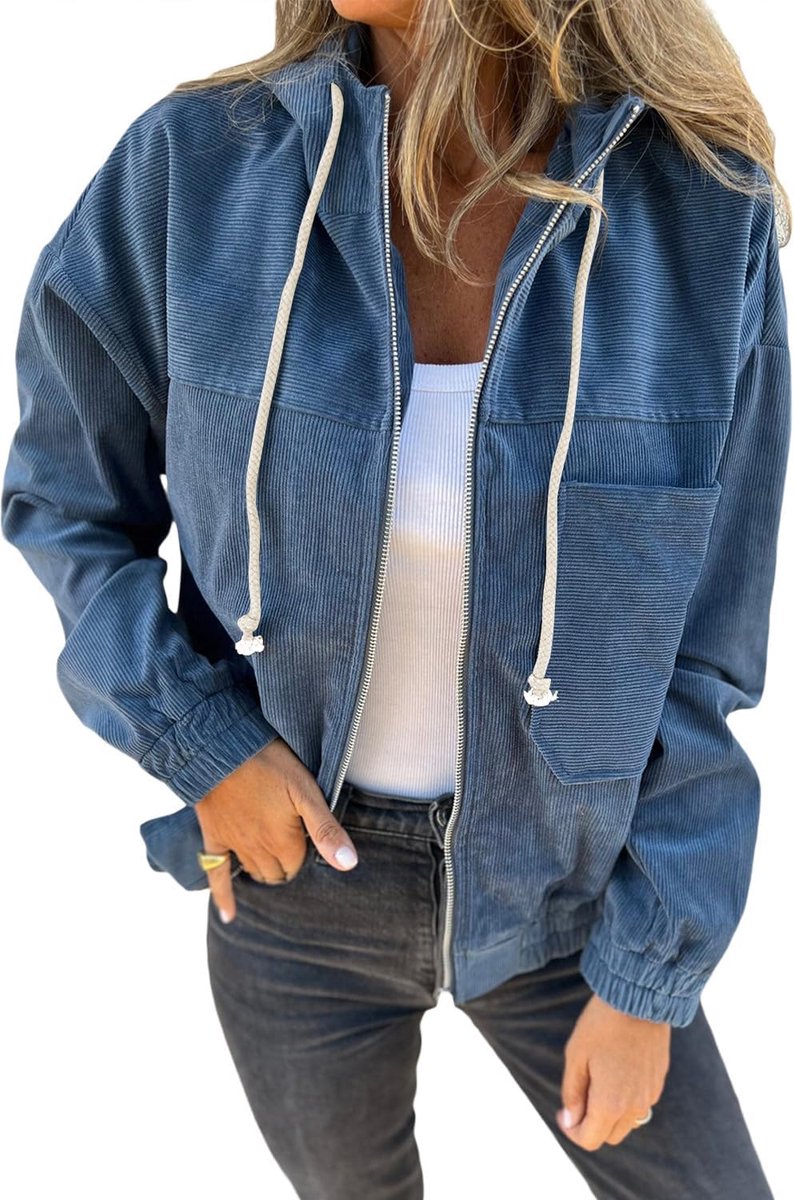 Cord Jack dames lente herfst overgangsjas