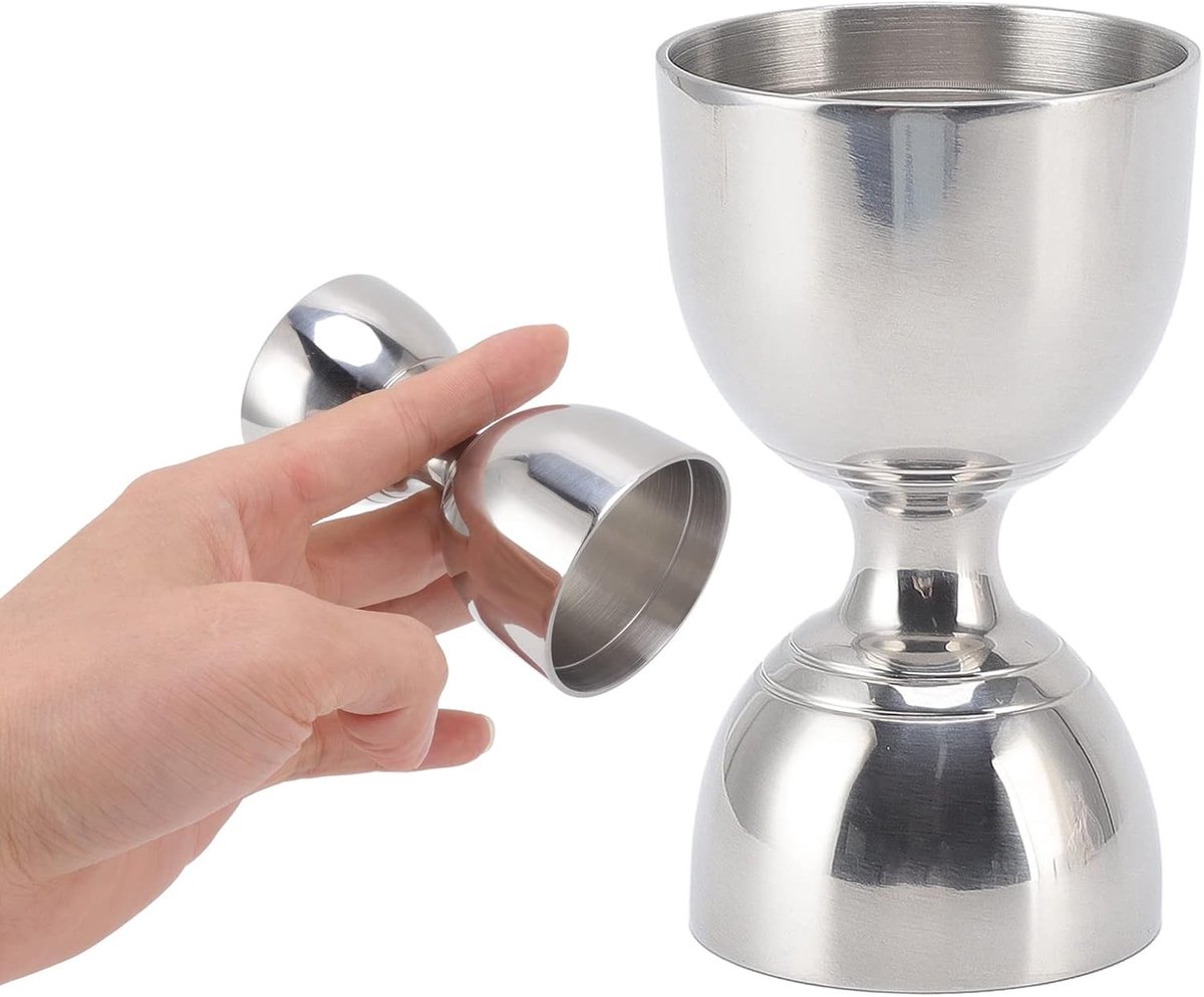 Bell Jigger Premium Cocktail Jigger 30/60ml Roestvrijstalen voor Bartending Staal Duurzaam Hoge Nauwkeurigheid Brede Opening Maatregel