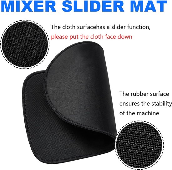 Glijplank voor KitchenAid keukenmachine, Artisan accessoires, onderlegger, mat, schuifmat voor keukenhulp, heavy duty keukenmachines, opzetstuk koffiezetapparaat (compatibel met KitchenAid 4,3 — afbeelding 2