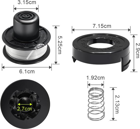 Spoelen voor Black en Decker Grastrimmer, 4 Stuks Grastrimmer Spoelen — afbeelding 4