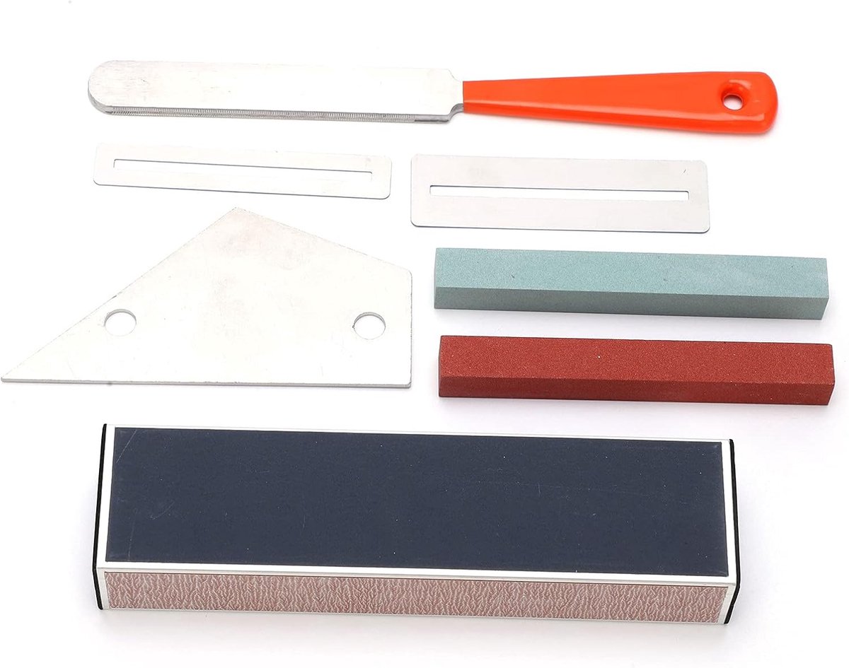 Professionele Gitaar Reparatie Tool Kit met Fret Nivellering Straal Kroon Vijl en Polijst Accessoires