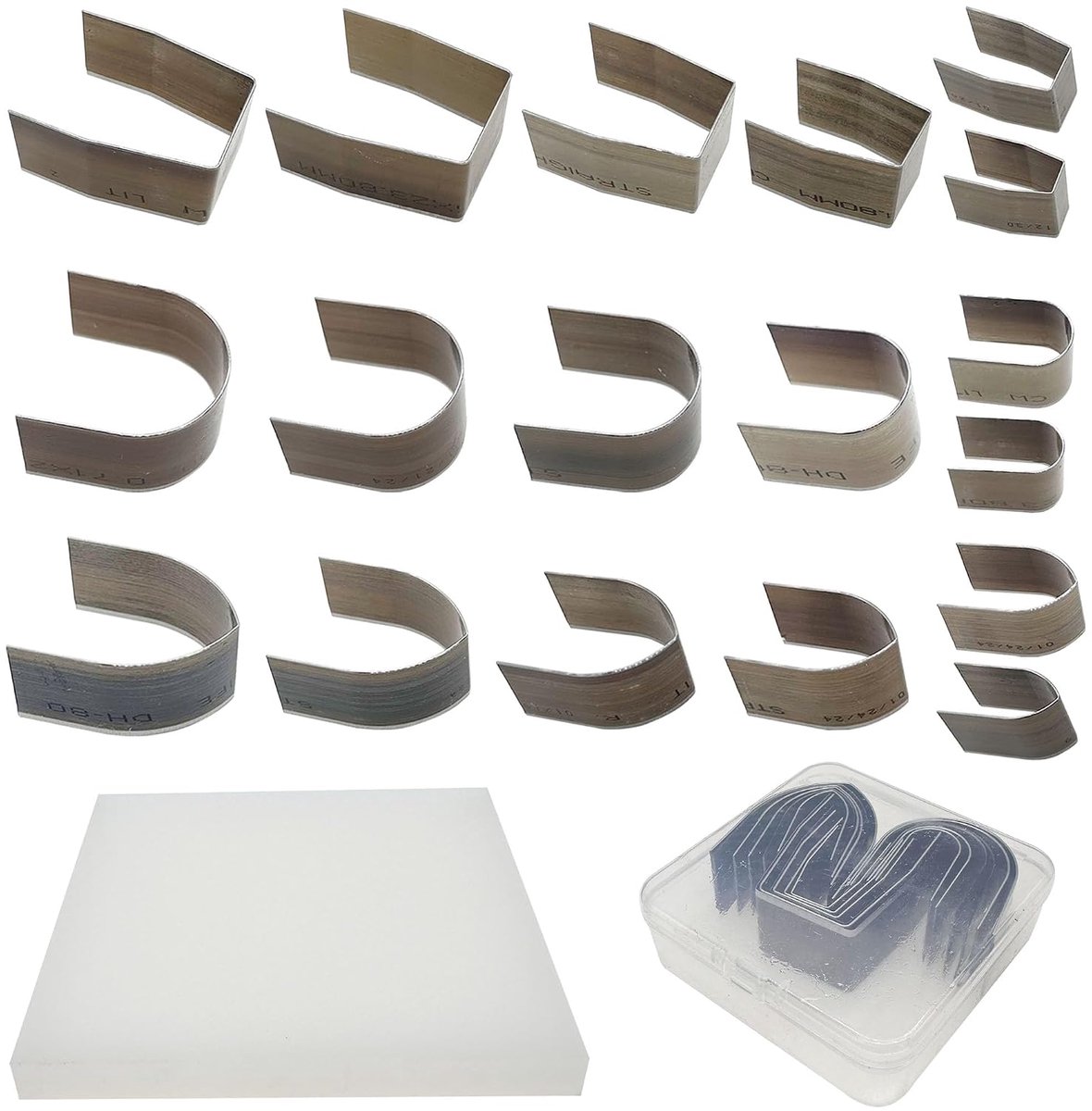 19 stuks leren knutselset stansgereedschap voor DIY-leerbewerking