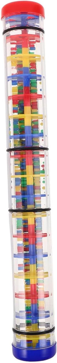 Muziek Rammelaar - Regenmaker Speelgoed - Auditieve Ontwikkeling - Spiraal Ontwerp - 40 cm - Multicolor