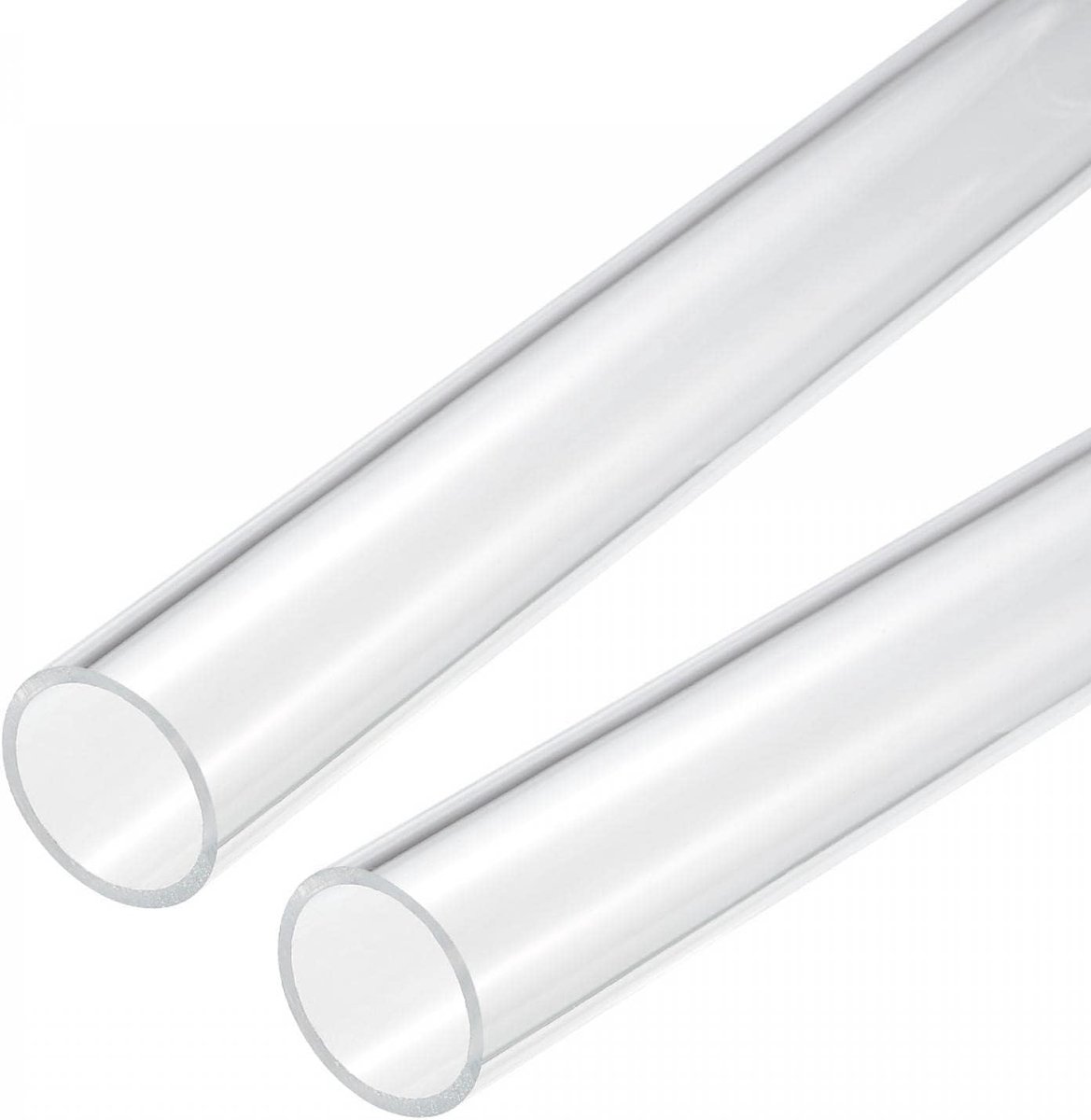 sourcing map 2 stuks Pvc transparant buis, binnendiameter 31mm