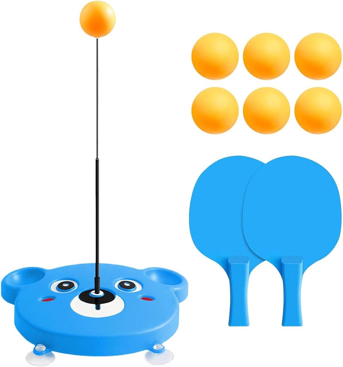 Tafeltennis Trainer - Pong Bal Trainer - Vaardigheden Oefenen - Zeer Elastische Schacht - 35 x 20 x 10 cm