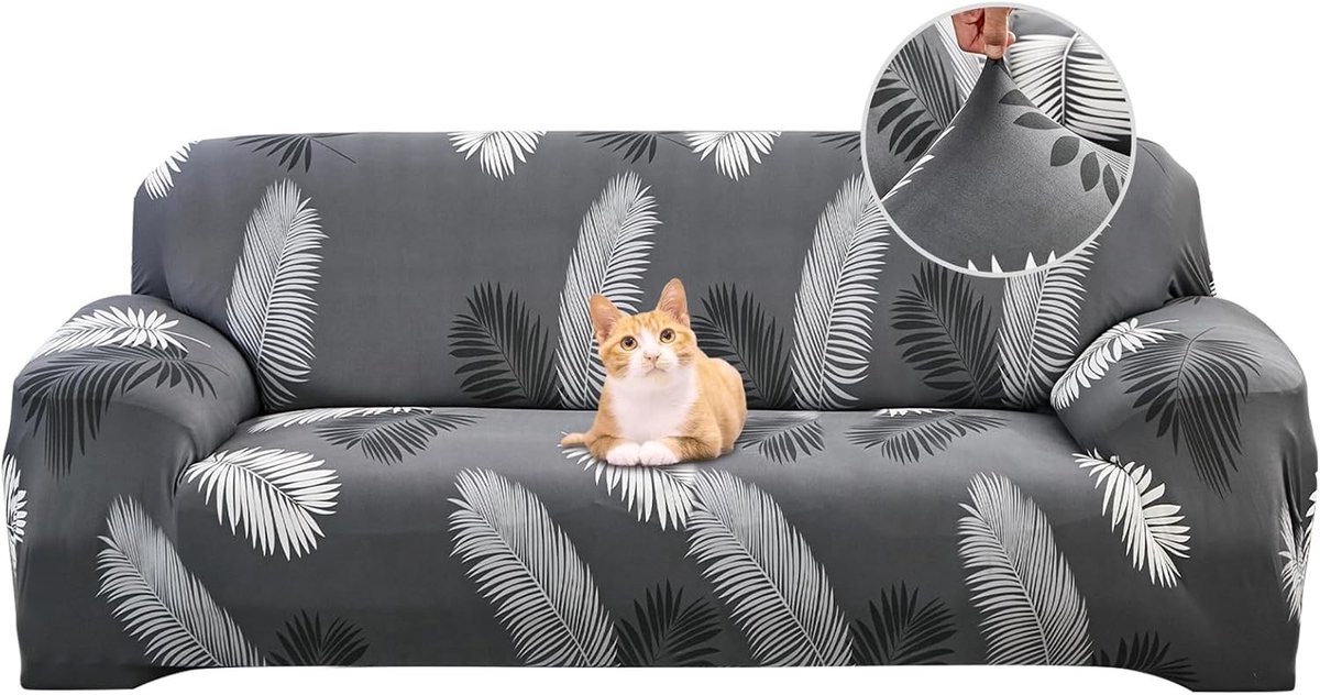 Elastische bankhoes voor 3-zitsbank, antislip, vuilafstotend en superzacht universeel stof, perfect voor elke woonkamer en interieurstijl