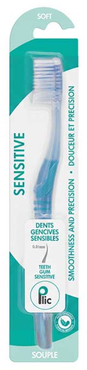 Plic Dental Sensitive Zachte Tandenborstel (Kleur : Blauw)