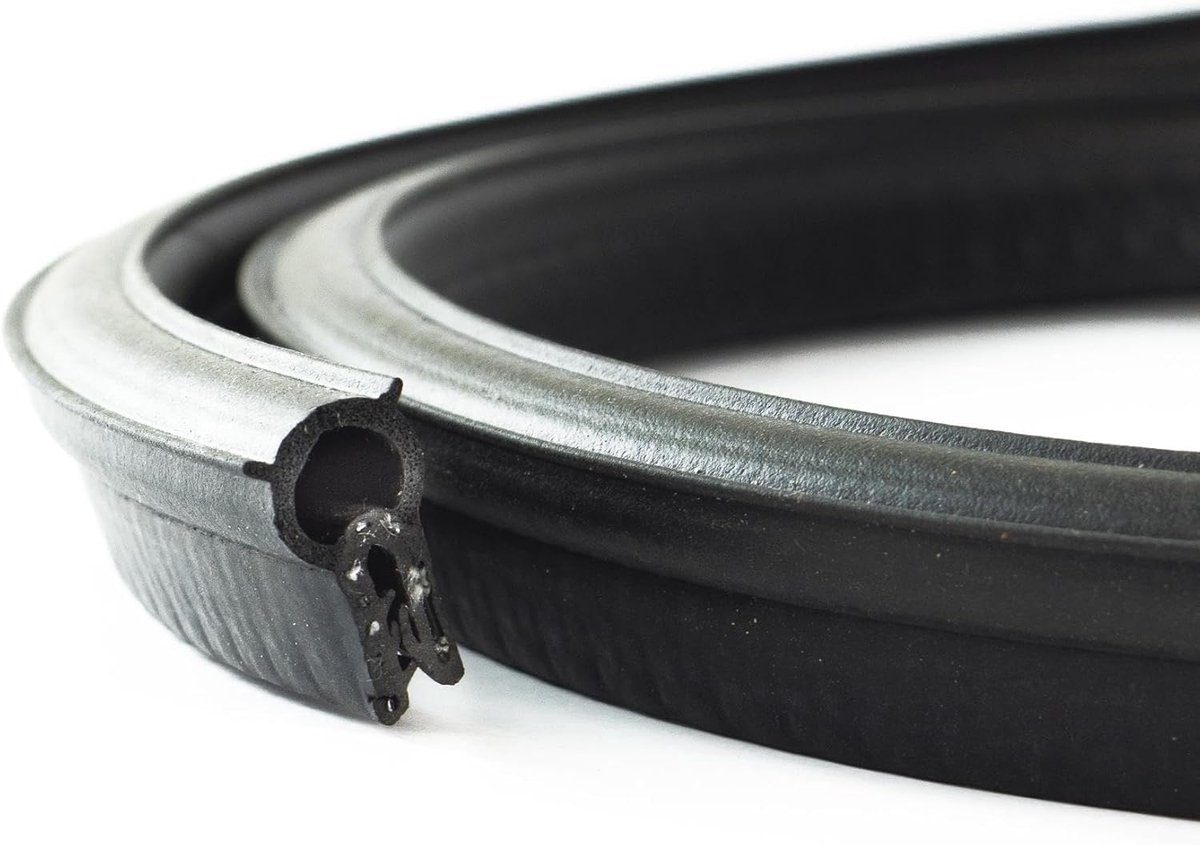 Deurrubberprofiel 5 m - Zelfklevend - Rubber - Verhoogt geluidsisolatie - ShopVlot