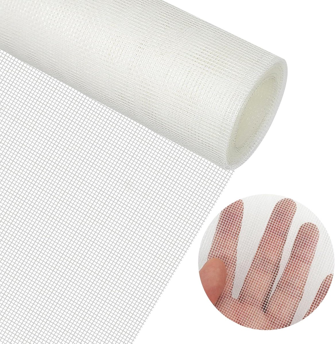 Vliegenscherm 120 x 250 cm voor ramen en deuren, veilig voor katten, glasvezel, op maat te snijden, ideaal voor woonkamer en veranda