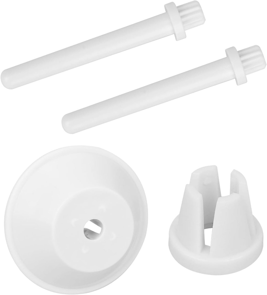 lasuroa 4st Set Van Spoelpenkapjes voor Singer Naaimachines, Plastic Vervangingskapjes en Hulpspoelpen Compatibel met Singer 2263 3116 3323 4423 4452 8280 (Wit)