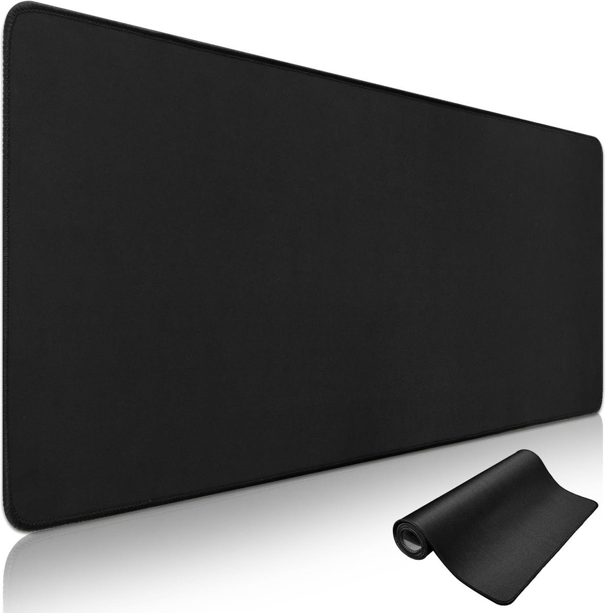 Omgoods - XXL Gaming Muismat van 1200 x 600 mm, Puur Zwart