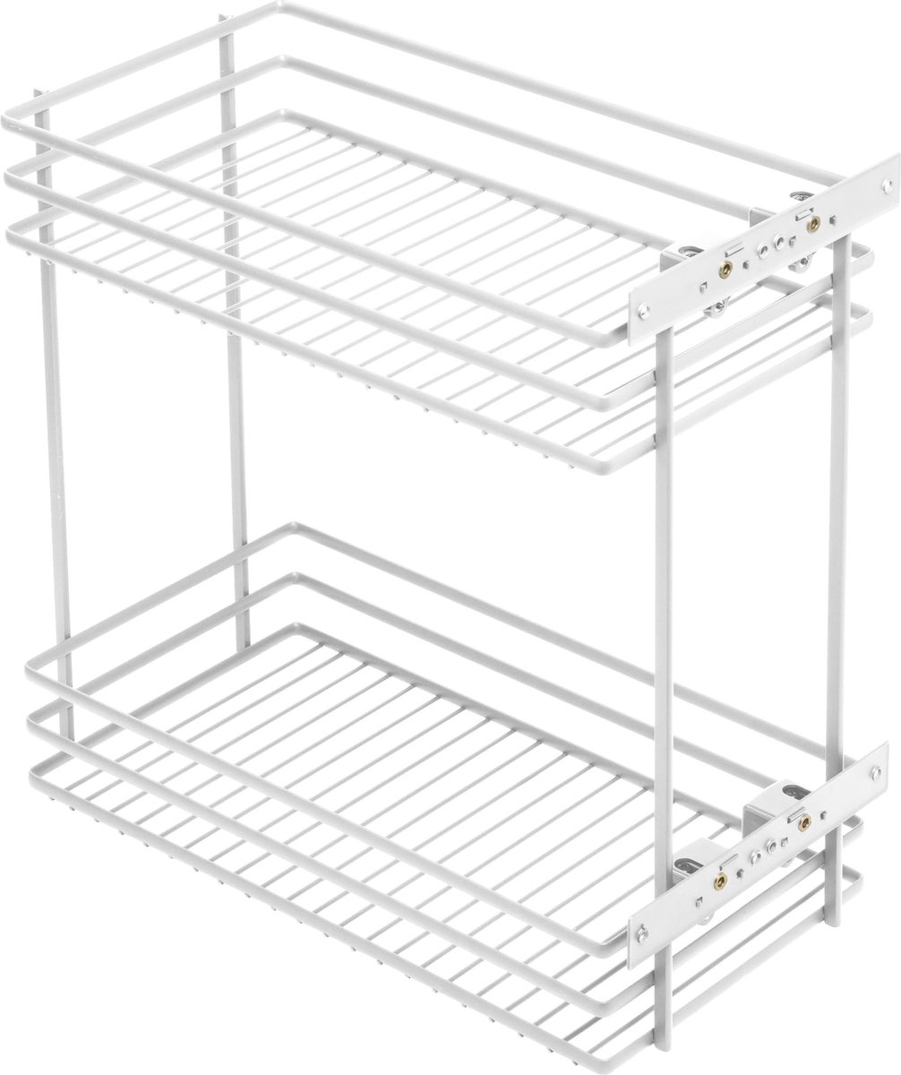 Omgoods - Uittrekbare Cargo Mand voor Keuken - Ruimtebesparend met 2 Legplanken