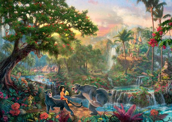 Spiele Thomas Kinkade: Disney - The Jungle Book Jigsaw Puzzle (1000Pc)