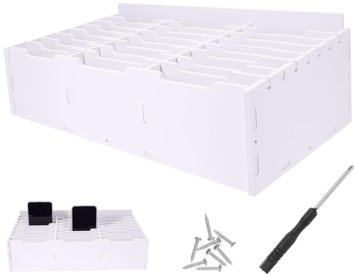 Omgoods - Telefoonhouder en Bureau-opbergdoos - Organizer met 24 Vakken