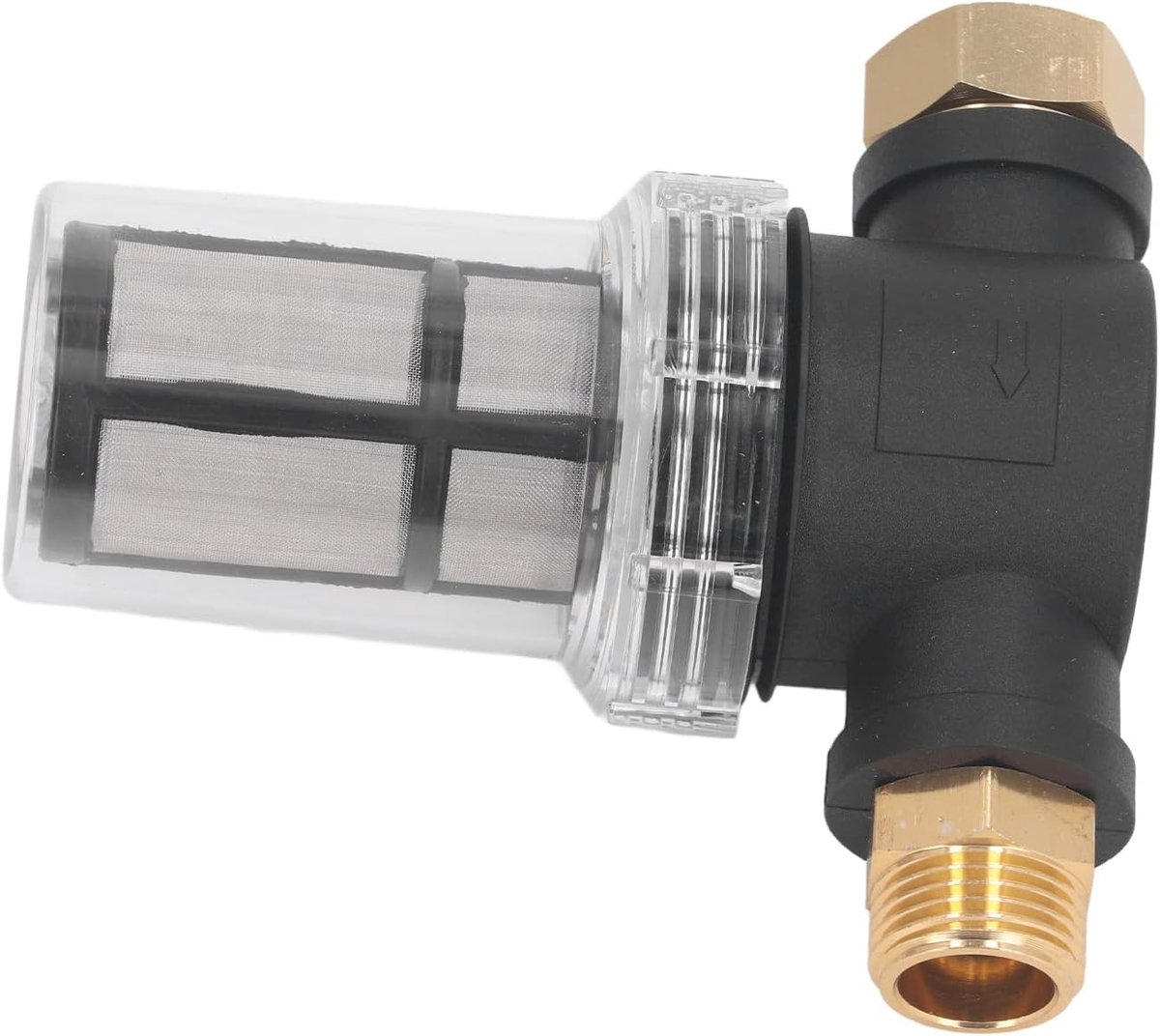 Tuinslanginlaatfilter, 3/4 Hogedrukreiniger Watersedimentfilter met 80 PSI Werkdruk voor Tuinslang