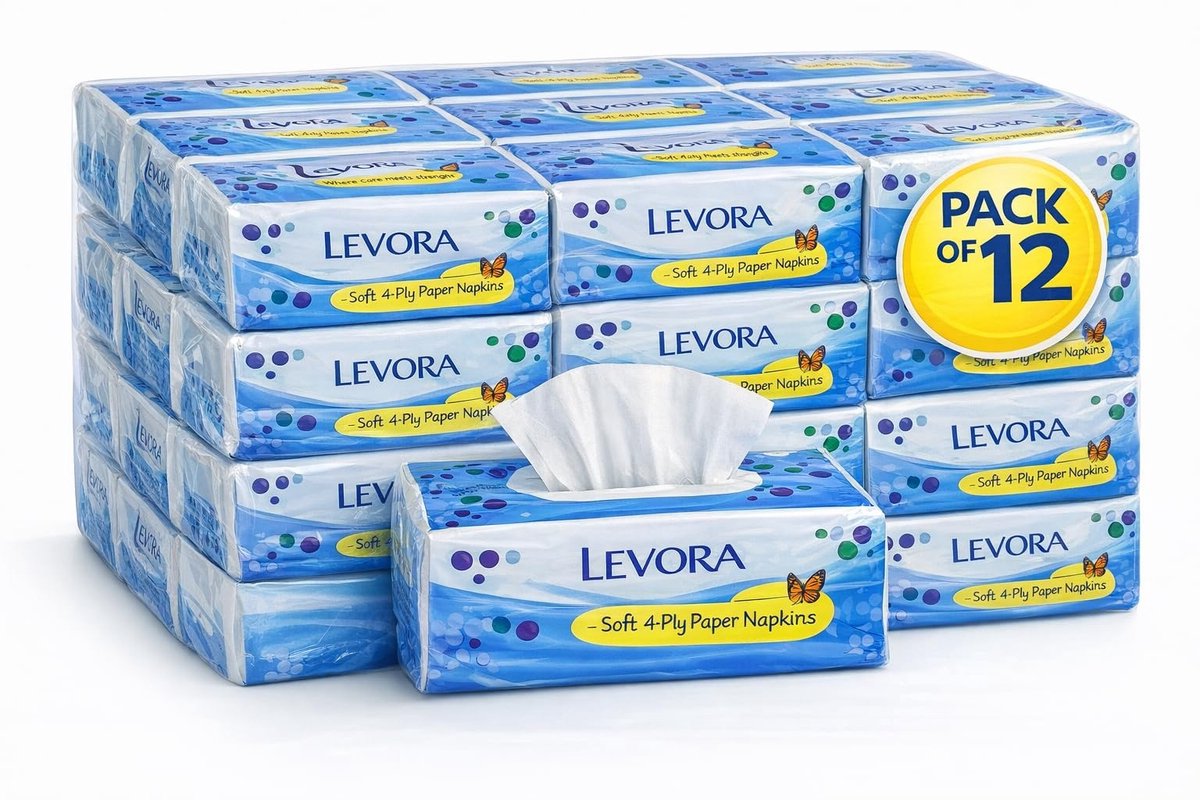 Omgoods - Zachte Wegwerpbare Gezichtsweefsels - 12-Pack, Ideaal voor Thuis en Reizen