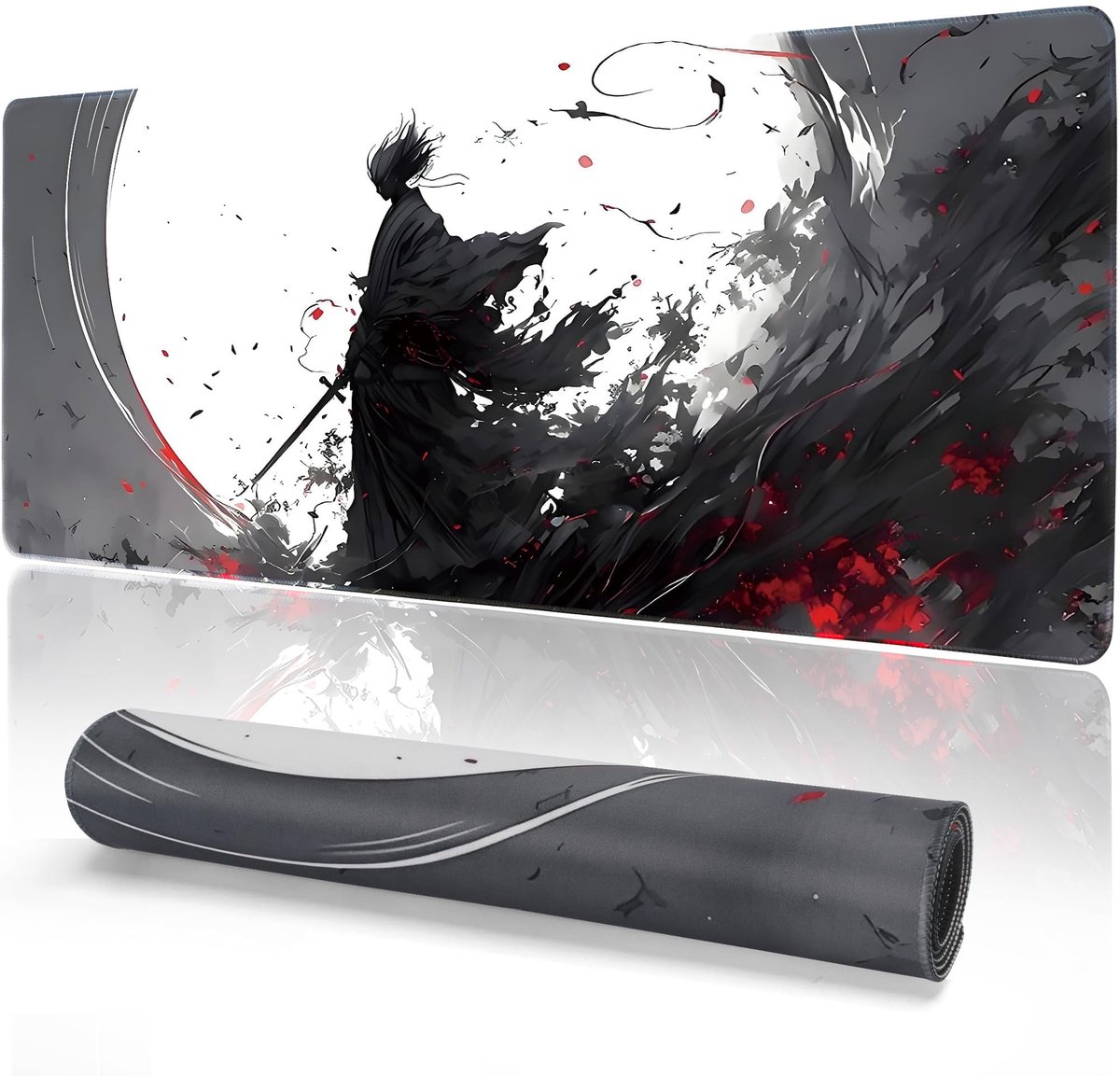 Omgoods - XXL Muismat 90 x 40 cm - Waterproof en Antislip Desk Mat met Japans Ontwerp